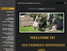 Tablet Screenshot of holterbrenshepherds.com
